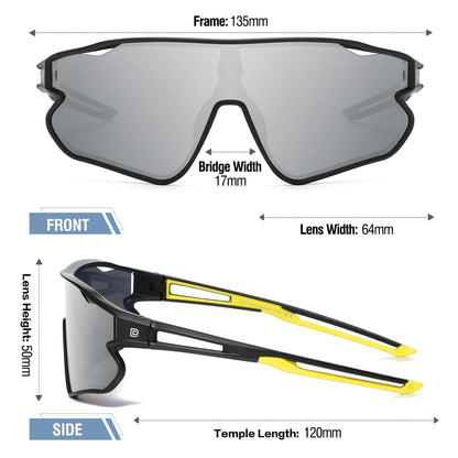 DUCO DK268 Children's Sunglasses Youth Baseball Sunglasses Lightweight TR90 Frame UV400 Sports Cycling Sunglasses for Boys Girls