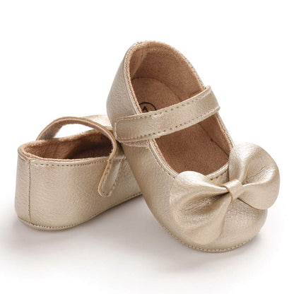 LACOFIA Babyschuhe Mädchen rutschfest Bowknot Prinzessin Krabbelschuhe