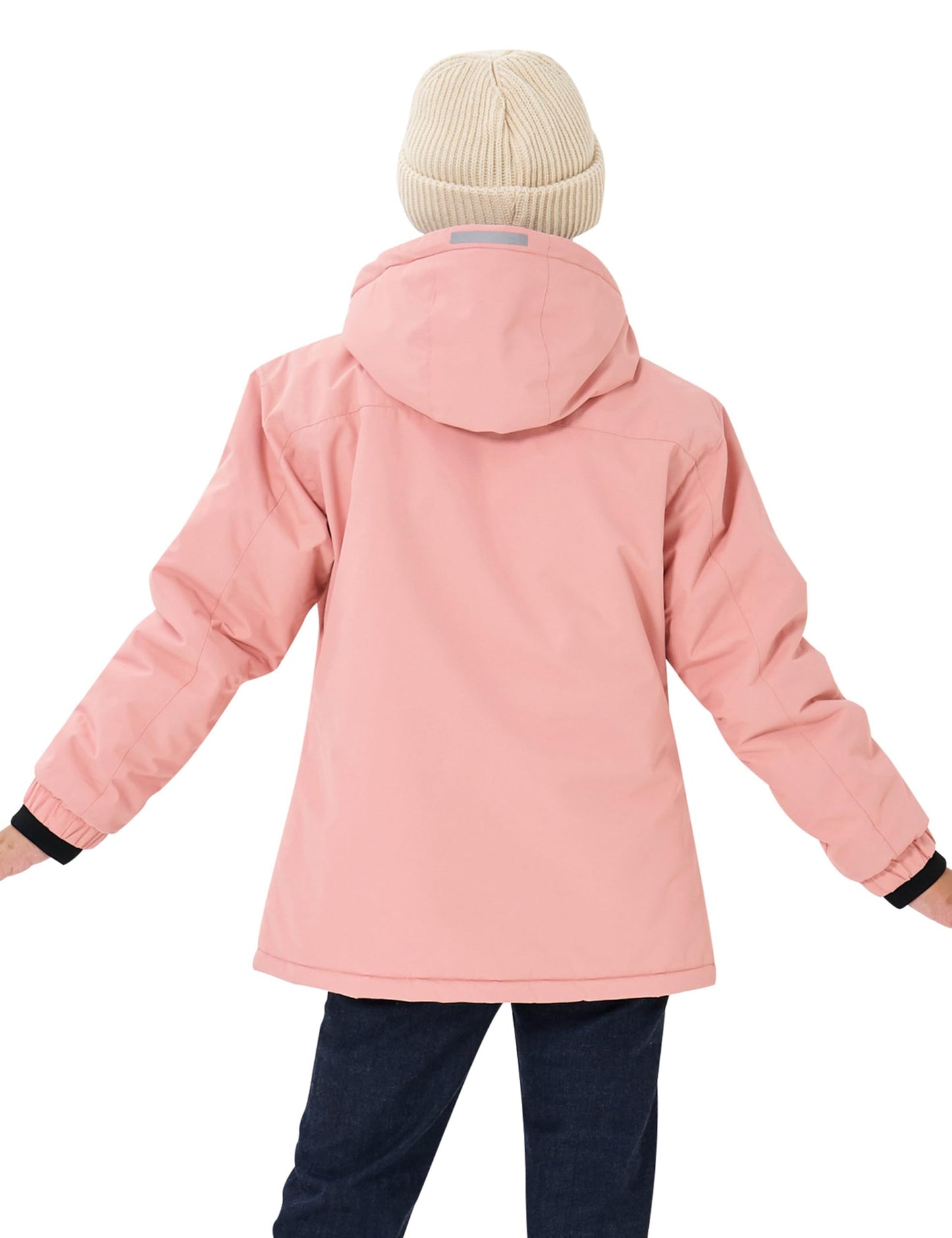 MoFiz Girls' Winter Jacket, Ski Jacket, Children's Softshell Jacket, Fleece Lining, Windproof, Outdoor Jacket with Hood