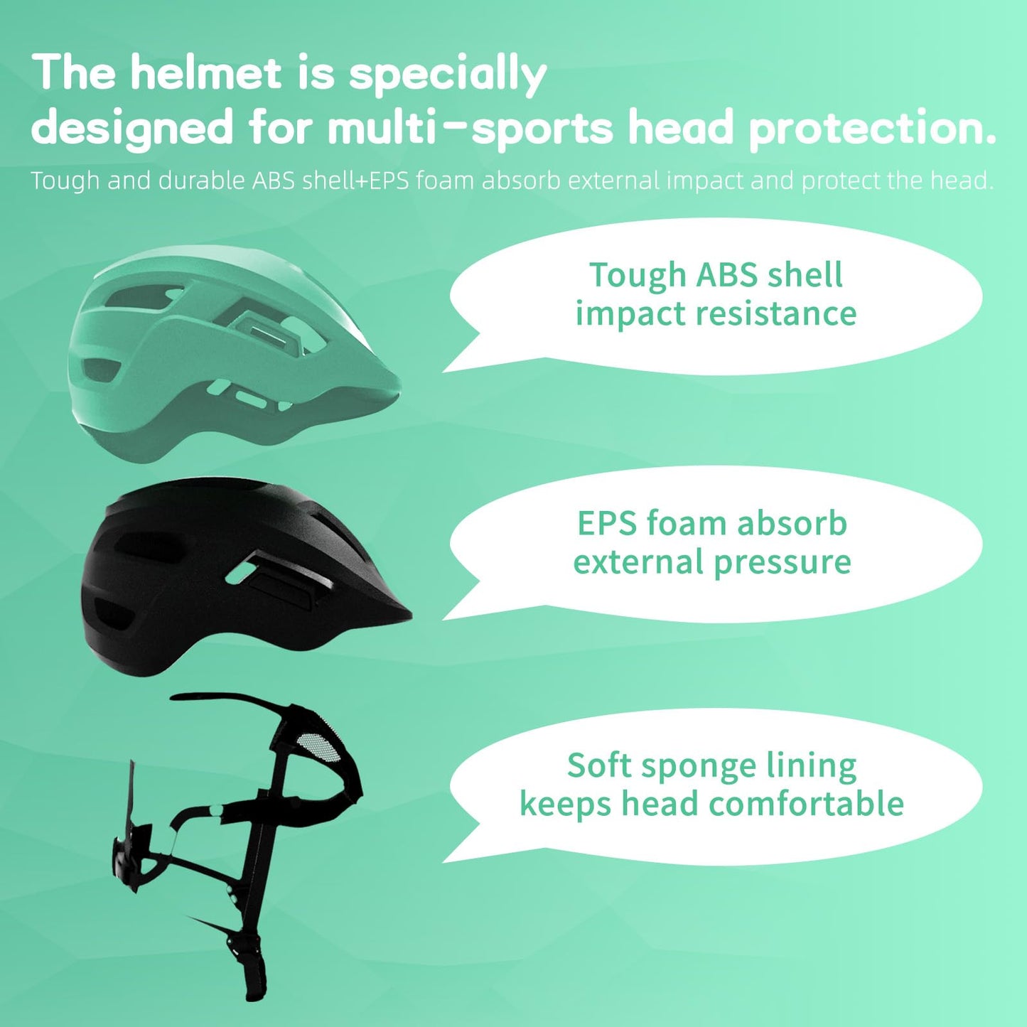 FAYDUDU Toddler Helmet Children's Bicycle Helmet Baby Multi-Sport Adjustable Helmet Sports Helmet Cycling Bicycle Scooter Skateboard Helmet Lightweight for Children Boys Girls from 2-8 Years Old