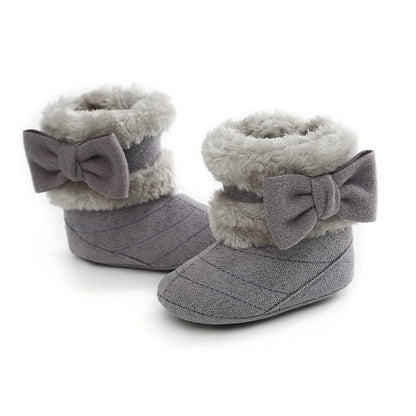 Baby Winter Warm Snow Boots Newborn Baby Girls Boys Soft Sole Buttons Fleece Boots Infant Toddler First Walker Shoes