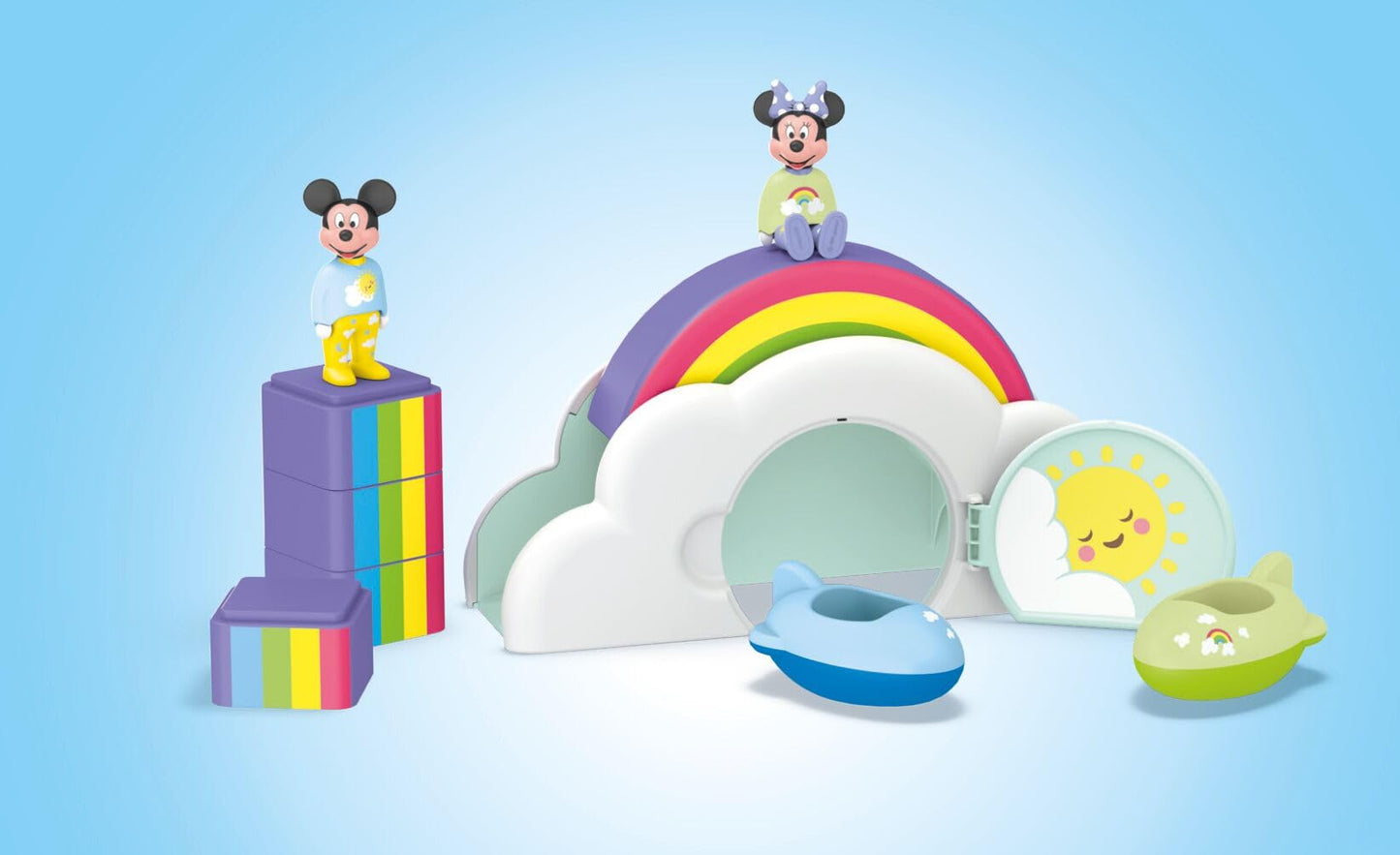 PLAYMOBIL JUNIOR | Disney | Micky Maus & Minnie Maus | Wolkenflug | nachhaltiges Spielzeug für Kinder ab 1 Jahr | 71697