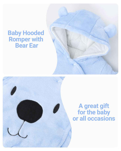 Baby Overall Winter Mit Kapuze Schneeanzug Flanell Strampler Spieler Spielanzug Mit Füße Karikatur Jumpsuit Kleidung 0-3 Monate