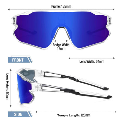 DUCO DK268 Children's Sunglasses Youth Baseball Sunglasses Lightweight TR90 Frame UV400 Sports Cycling Sunglasses for Boys Girls