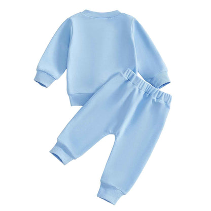 Geagodelia Baby Jungen Mädchen Ostern Outfit Kleidung Osterhase Babykleidung Set Sweatshirt Langarmshirt + Hose Neugeborene Kleinkinder Weiche Babyset My First Easter