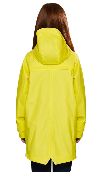 SOLOCOTE Kinder Regenjacke mit Kapuze gefüttert Gummi Regenmäntel für Mädchen Jungen Wasserdicht Winddicht Größe