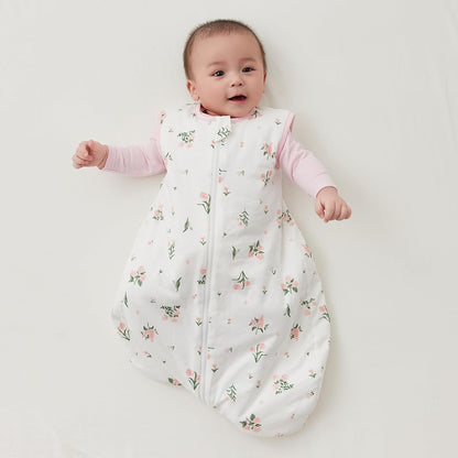 Duomiaomiao 3.5 Tog Baby Sleeping Bag, 100% Cotton Baby Sleeping Bag, Winter, Girls Newborn, Boys Sleeping Bag, Warm Newborn Children (100)