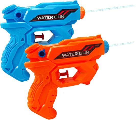 Wasserpistole für Kinder, 2-teilige Wasserpistole mit langer Reichweite, Super Squirter für Kinder und Erwachsene, das perfekte Spielzeug für Sport, Pools, Gärten, Strände und Wasserschlachten im Freien