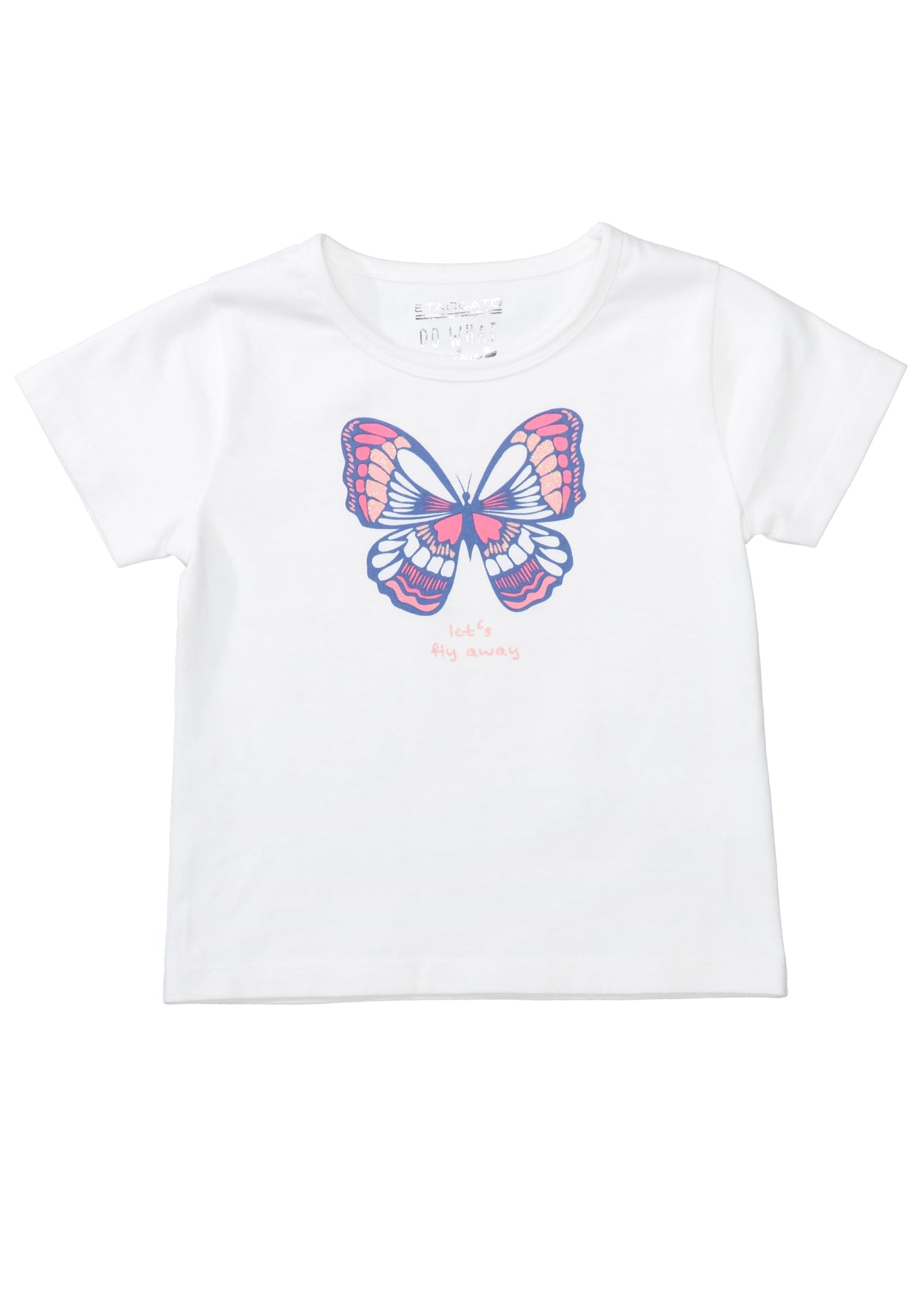 Mädchen T-Shirt 5er Pack - Schmetterling, 80-134
