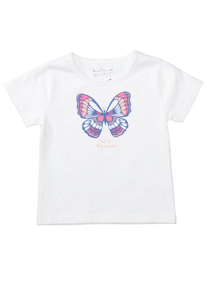 Mädchen T-Shirt 5er Pack - Schmetterling, 80-134