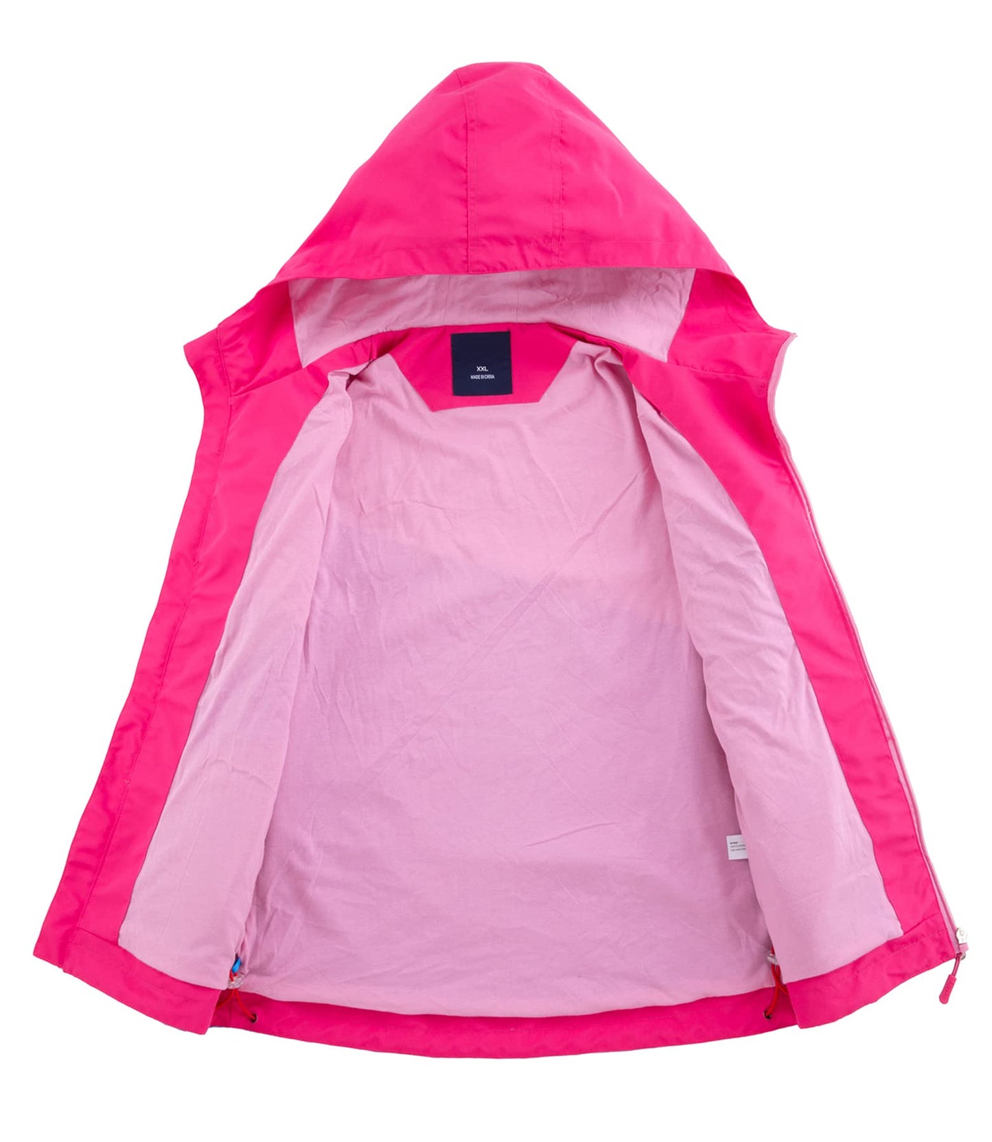 YOUNGSOUL Kinder Wind und Wasserdicht Regenjacke mit Farbblock