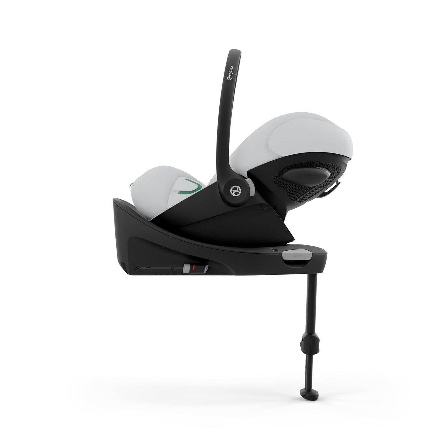 CYBEX Gold Babyschale Cloud G i-Size Comfort, Inkl. Neugeboreneneinlage, Ab Geburt bis ca. 24 Monate, Für Kinder ab 40 cm bis 87 cm, Max. 13 kg, Moon Black - Meloni2
