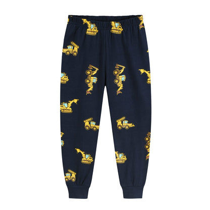 Kinder Jungen Pyjamas Langarm Baumwolle Winter Pyjama Set Feuerwehrauto Dinosaurier Bagger Traktor Zug Zweiteilige Nachtwäsche 1-7 Jahre 92 98 104 110 116 122