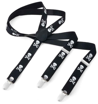 Long Kids Y Shape 3 Clips Elastic Slim Braces