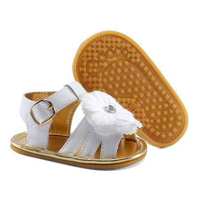 LACOFIA Babyschuhe für Mädchen – Sommerblumen Sandalen für Kleinkinder