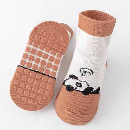 Rutschfeste Socken für Baby Mädchen Jungen 5 Paar Kinder Anti Rutsch Socken Sportsocken Stoppersocken