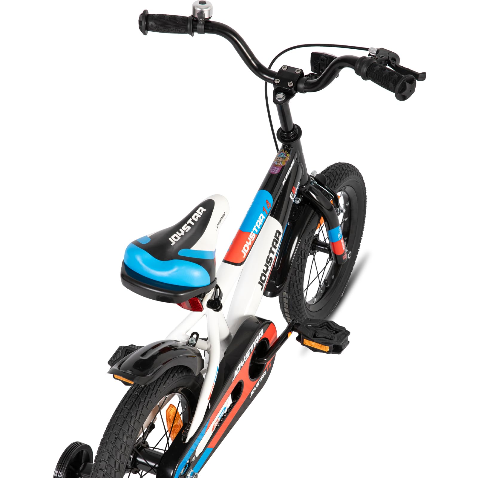 JOYSTAR Berry 12/14/16/20 Zoll Kinderfahrrad für 2-4 jährige Jungen & Mädchen, Jungenfahrrad mit Stützrädern,grün,rosa,weiß - Meloni2