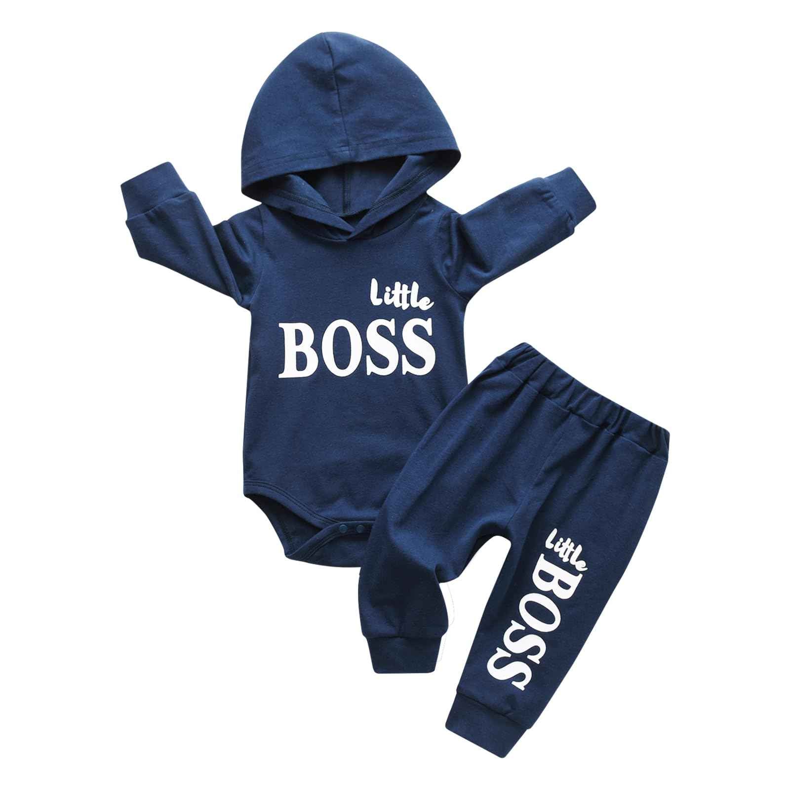 Baby Kleidung Set Baby Boys Hoodie Kleidung Long Sleeve Letter Print Top + Pants
