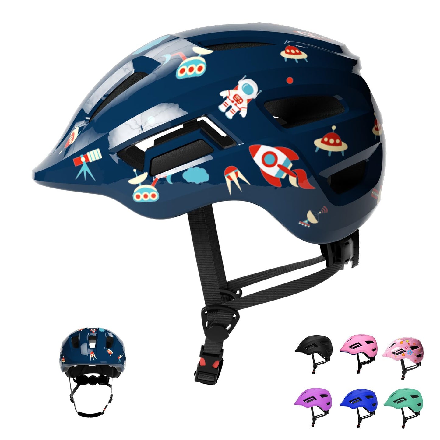 FAYDUDU Toddler Helmet Children's Bicycle Helmet Baby Multi-Sport Adjustable Helmet Sports Helmet Cycling Bicycle Scooter Skateboard Helmet Lightweight for Children Boys Girls from 2-8 Years Old