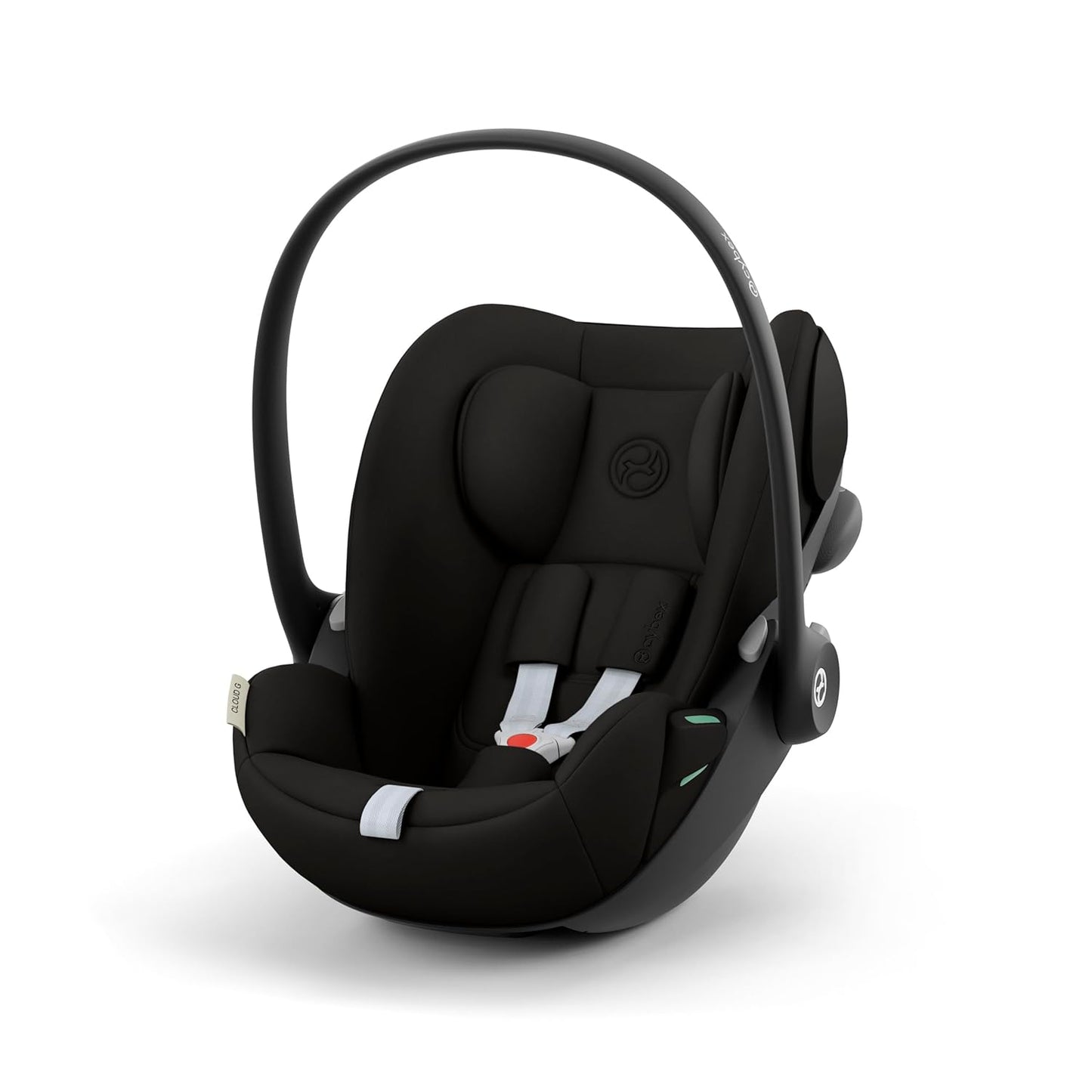 CYBEX Gold Babyschale Cloud G i-Size Comfort, Inkl. Neugeboreneneinlage, Ab Geburt bis ca. 24 Monate, Für Kinder ab 40 cm bis 87 cm, Max. 13 kg, Moon Black - Meloni2