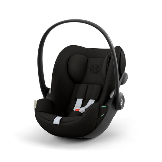 CYBEX Gold Babyschale Cloud G i-Size Comfort, Inkl. Neugeboreneneinlage, Ab Geburt bis ca. 24 Monate, Für Kinder ab 40 cm bis 87 cm, Max. 13 kg, Moon Black - Meloni2
