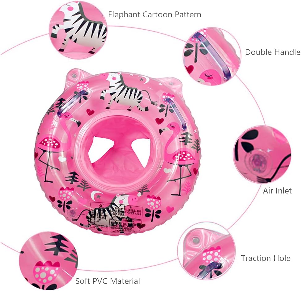 Baby Schwimmring, Baby Schwimmen Ring, Schwimmhilfe mit Schwimmsitz, Schwimmreifen für Kleinkind von 6 Monate bis 48 Monate, Schwimmlernhilfe für Mädchen und Jungs