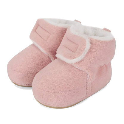 Unisex Baby Boys Girls Warm Winter Boots Rubber Sole Non-Slip Winter First Walking Shoes