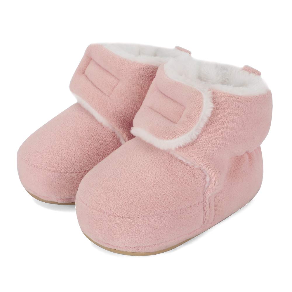 Unisex Baby Boys Girls Warm Winter Boots Rubber Sole Non-Slip Winter First Walking Shoes