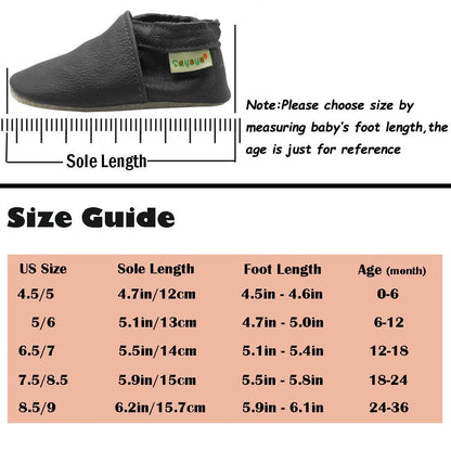 SAYOYO Weiche Leder Babyschuhe für das Laufen und Krabbeln