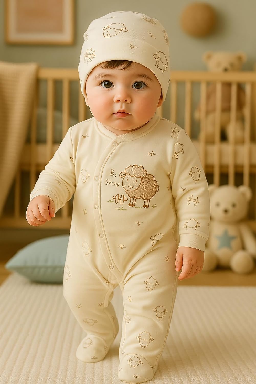 Neugeborenen Baby Geschenk Set 100% natürliche Baumwolle Erstausstattung Erstlingsausstattung Ausstattung Unisex Kleidung Geschenkset Babyausstattung für Babys 0-4 Monate (Koala)