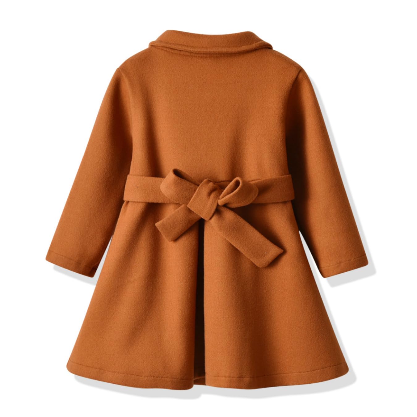 Kleinkind Baby Mädchen Kleidung Jacke Mantel Langarm Plain Knöpfe Kleid Mantel Herbst Outfit