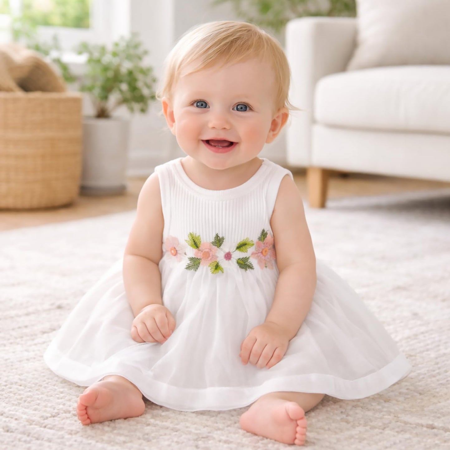 Toddler Baby Girl Dress and Cardigan Set Long Sleeve Cotton Princess Tutu Dresses with Outfits Coat