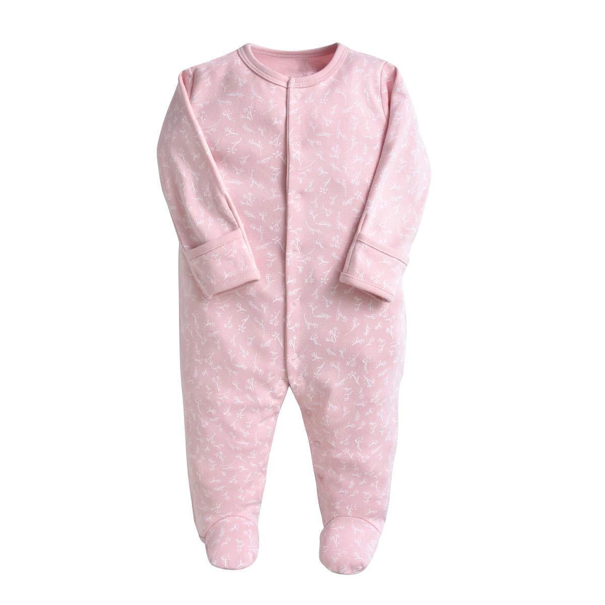 Minizone Baby Schlafstrampler 3er Pack, Pyjamas Langarm Strampler Jungen Mädchen Geschenk 9-12 Monate