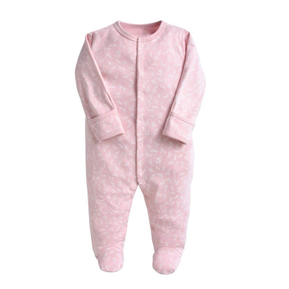 Minizone Baby Schlafstrampler 3er Pack, Pyjamas Langarm Strampler Jungen Mädchen Geschenk 9-12 Monate