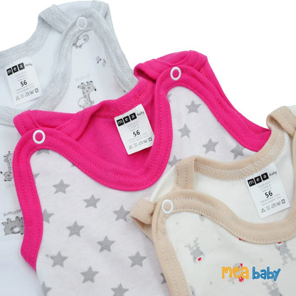 MEA BABY Unisex Strampler mit Aufdruck, Baumwolle, 5er Pack. Baby Strampler Mädchen Baby Strampler Junge