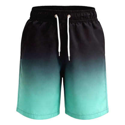 MEILONGER Boys' Swim Shorts Quick-drying Boardshorts with Mesh Lining Pockets and Adjustable Drawstring 