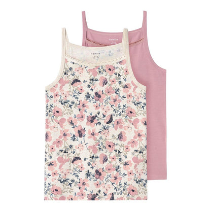JJXX Mädchen Nkfstrap Top 2p Nostalgia Flower Noos