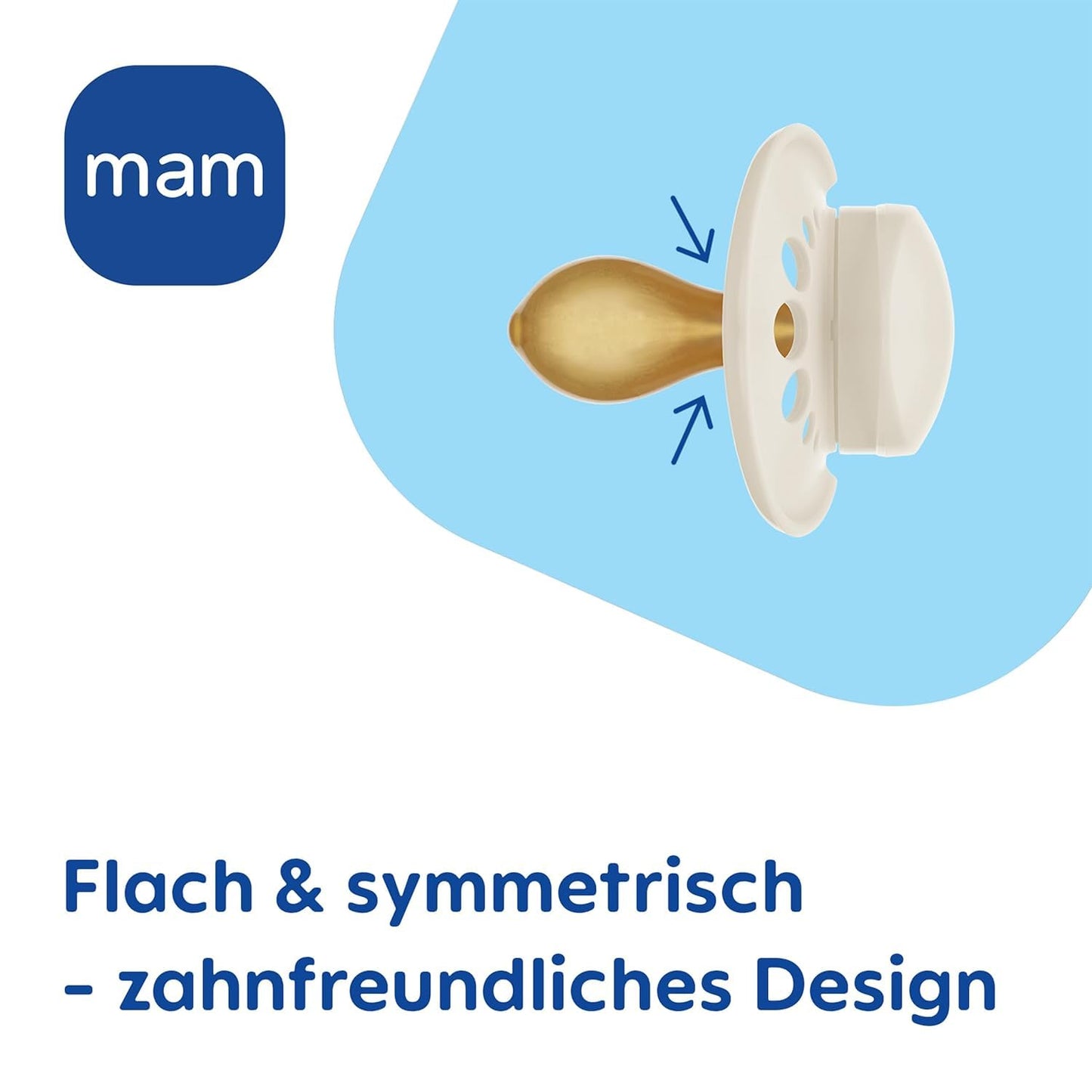 MAM Original Latexschnuller im 2er-Set, Schnuller aus nachhaltigen, bio-erneuerbaren Materialien, Baby Schnuller mit symmetrischem & kiefergerechtem Sauger, 0-6 Monate, Hase/Reh - Meloni2