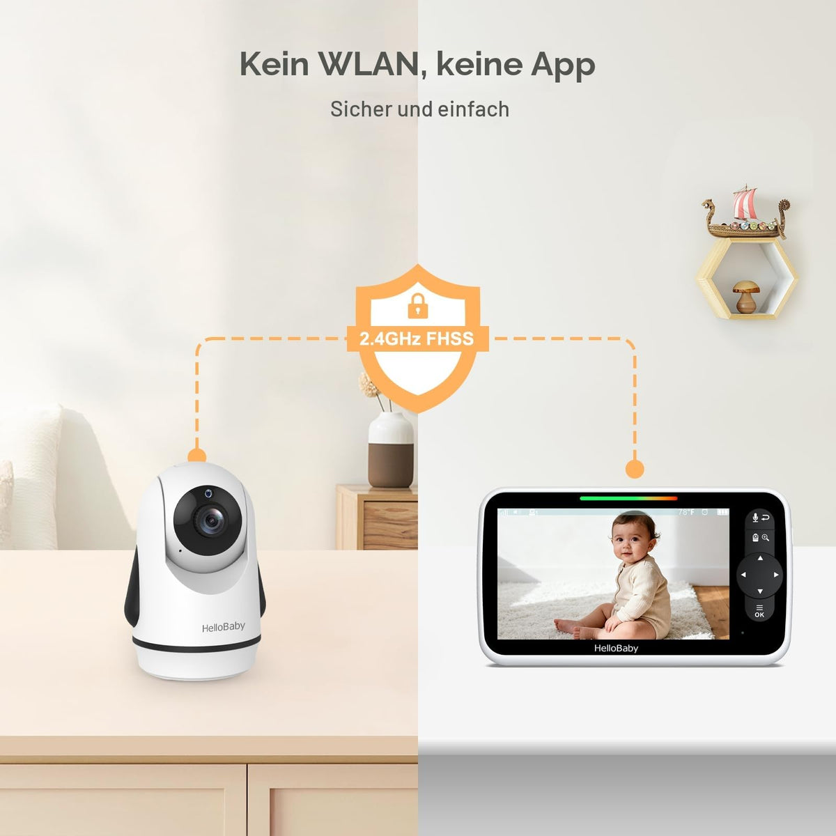 HelloBaby Babyphone mit Kamera – Sicherheit und Komfort für Ihr Baby