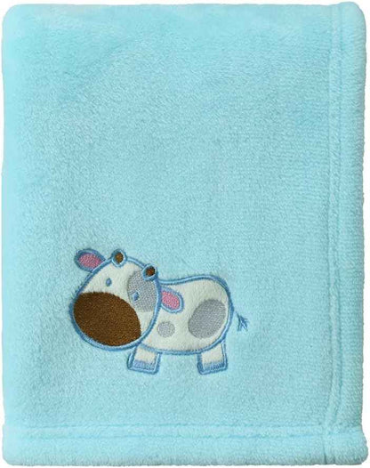 CREVENT Kleine Flauschige warme Baby-Überwurfdecke für Jungen, Kleinkinder, Kinderbett, Kinderwagen, 75 cm x 100 cm, graue Wolke