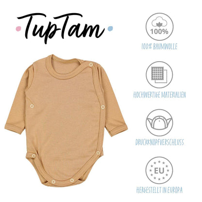 TupTam Baby Body Langarm – Wickelbody Langarm für Jungen & Mädchen, 5er Pack, 100% Baumwolle, OEKO-TEX
