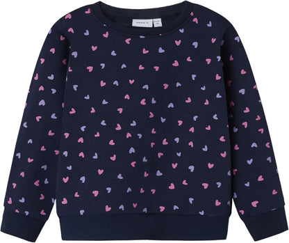 NAME IT Mädchen Nmfdavina Ls Sweat Fleece Bru Noos Sweatshirt