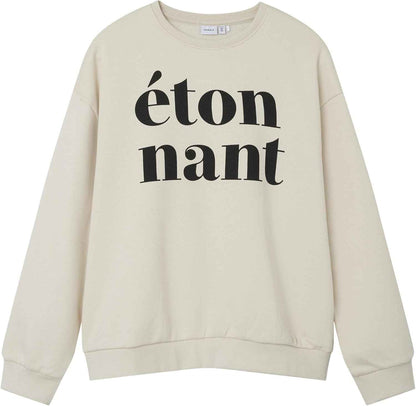 NAME IT Girls' Relaxed Fit Sweatshirt
