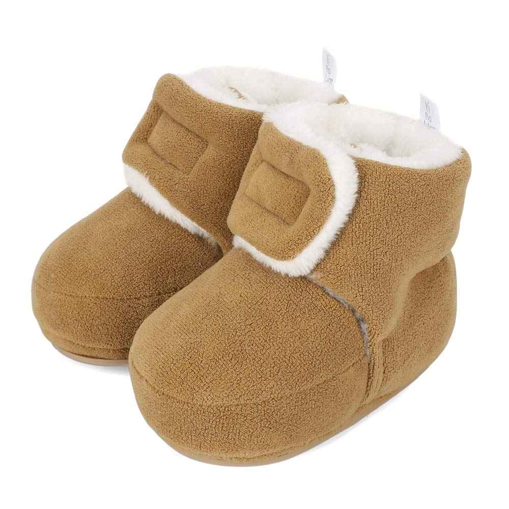 Unisex Baby Boys Girls Warm Winter Boots Rubber Sole Non-Slip Winter First Walking Shoes
