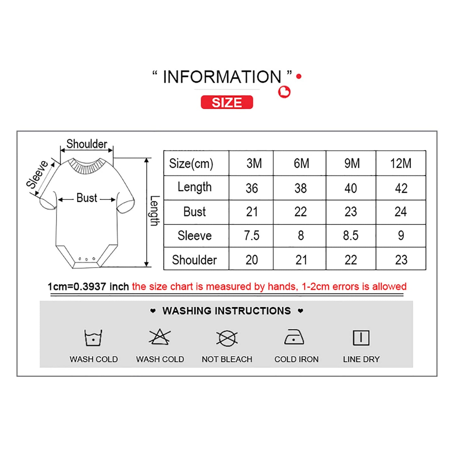 TONE Bodys Kurzarm für Neugeborene Baby Jungen und Mädchen 0-3m/3-6m/6-9m/9-12m Baumwolle