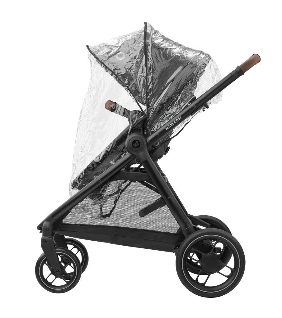 Maxi-Cosi Zelia S Trio 3-in-1 Complete Set, 0–4 Years, up to 22 kg, Foldable, Compact, Adjustable Baby Pram, with CabrioFix S i-Size Baby Seat, Accessories, Changing Bag, Grey - Meloni2
