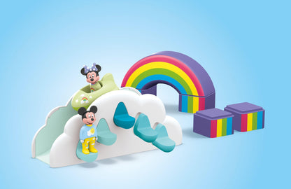 PLAYMOBIL JUNIOR | Disney | Micky Maus & Minnie Maus | Wolkenflug | nachhaltiges Spielzeug für Kinder ab 1 Jahr | 71697