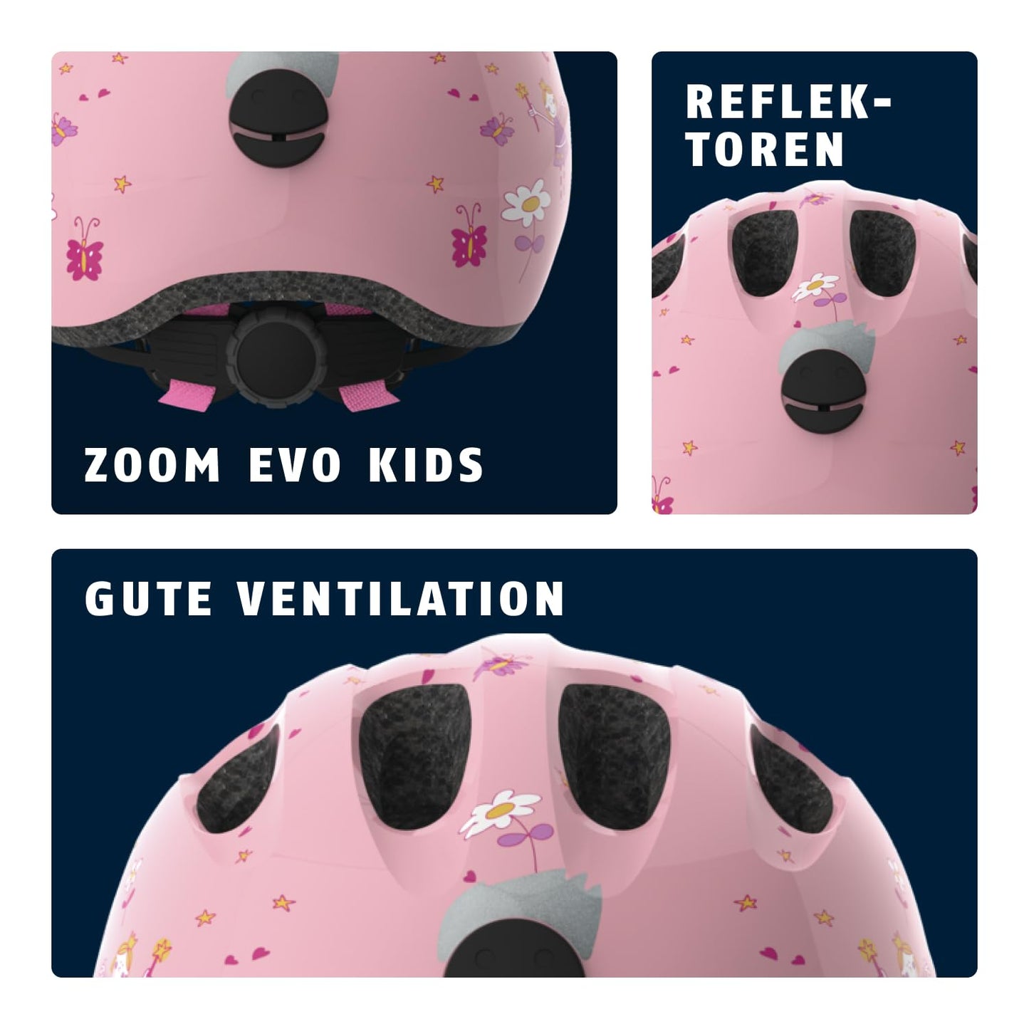 ABUS Kinderhelm Smiley 2.0 - Robuster Fahrradhelm für Mädchen und Jungs