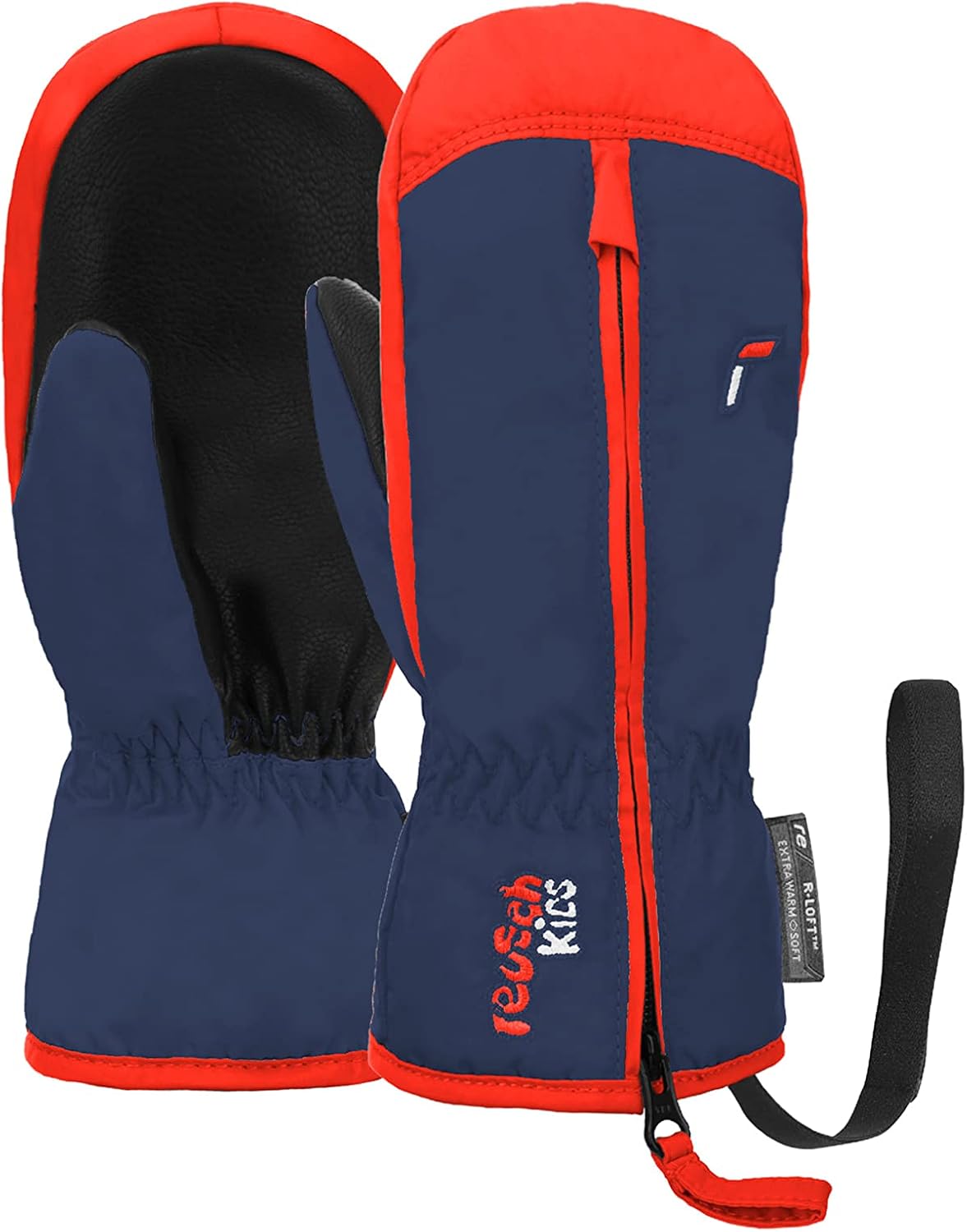 Reusch Ben Mitten extra warme und weiche Fausthandschuhe Winterhandschuhe Fäustlinge Kinder Babys Kleinkinder Mädchen und Jungen mit einem Reißverschluss