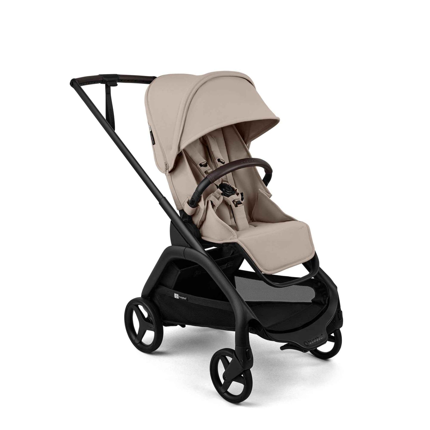 Bugaboo Dragonfly Plus Kinderwagen, kompakt und leicht optimal für die Stadt, Zusammenklappen mit einer Hand, wendbarer Sitz mit flacher Liegeposition, von Geburt bis Kleinkind, Desert Taupe